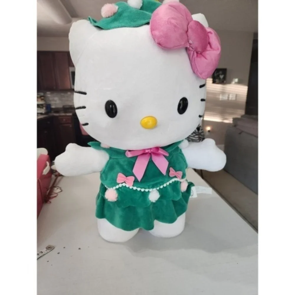 Hello Kitty 2024 Christmas Tree Plush Door Holiday Greeter - Picture 1 of 12